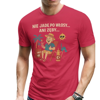 KOSZULKA  WAKACYJNA Zęby Włosy Turcja